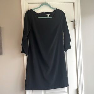 Black shift dress